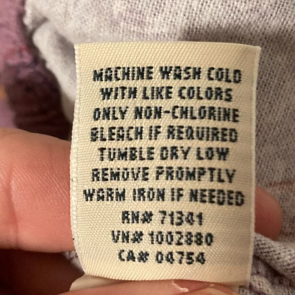 L.L. Bean 100% Cotton Flannel Cat Print Pajama Lounge Pants Purple XL